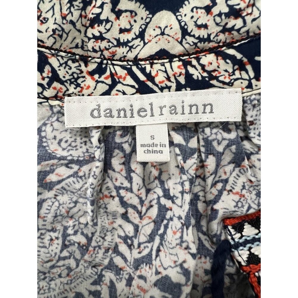 DANIEL RAINN Women Size Small Front Tassel Tie Top Sleeveless Shirt Boho Peasant - Picture 3 of 8